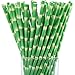 Maxdot Biodegradable Bamboo Print Paper Drinking Straws for Juices, Shakes and Smoothies, Party Supplies (150 Packs)