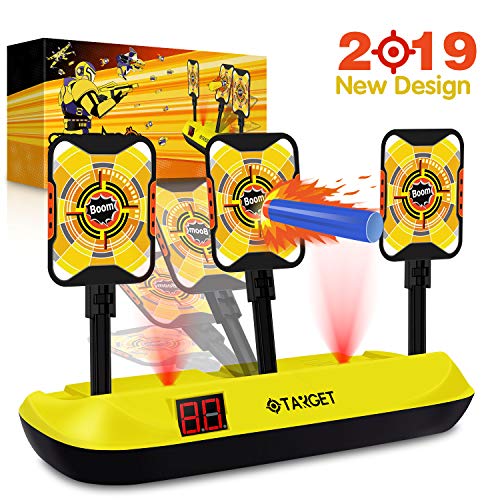 Jionchery 2019 Upgrade Electronic Shooting Target for Nerf Guns Auto Reset Digital Targets for Shooting Games with Wonderful Light and Sound Effect, Ideal Toy for Boys and Girls - Thumbnail 7