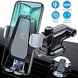 VANMASS Wireless Car Charger, Auto-Clamp Qi Car Mount, 10W/7.5W Fast Charging & Standard 5W Charger, Windshield Dashboard Air Vent Phone Holder Compatible with iPhone X/8/8 Plus, Samsung S9 S8, Note 9