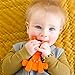 Baby Teething Toy Extraordinaire - Little Bambam Giraffe Teether Toys by Bambeado. Our BPA Free Teethers Help take The Stress Out of Teething, from Newborn Baby Through to Infant - Orange
