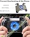 Mobile Controller with Power Bank Cooling Fan for Fortnite PUBG, Mobile Controller L1R1 Game Trigger Joystick Gamepad Grip Remote for 4-6.5″ Android iOS Phone【Latest Version Blue Light 4000mAh】thumb 2
