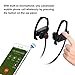 Ecandy Bluetooth Headset,Wireless Headphones Bluetooth 4.1 Sweat-proof Earphones with Mic for Running or Workout,Black