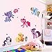 Sunnicy 3d Cartoon Wall Stickers for Kids Rooms Home Decoration Wall Decal Wall Sticker with a Pink Box