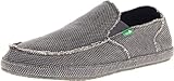 Sanuk Men's Rounder Slip On, Charcoal, 10 M US