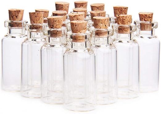 Amazon Com 5ml Message Bottles Empty Tiny Vials Clear Decorative