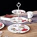Cake Stands, FenglinTech 5 Sets Crown 3-Tier Vintage Plates Stand Holder - (Silver)
