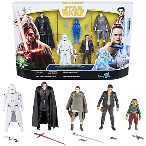 SW Star Wars Force Link 2.0 The Last Jedi Figure 5Pack Action Figures