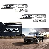 Xotic Tech 2x Chrome Z71 4x4 Emblem Badge For GMC Chevy Silverado Sierra Tahoe Suburban etc