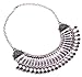 Flesser® Coin Stylish Collar Chain Tribal Retro Antique Silver Alloy Bib Choker Necklace