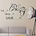 Livoty Clearnce! Eat Sleep Game Wall Stickers Boys Bedroom Letter DIY Kids Rooms Decoration Art