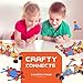Crafty Connects STEM Building Toys Set, Tinker and Take Apart to Spark Creativity in Kids and Toddler, Educational Learning Toy for Boys and Girls Ages 3 4 5 6 7 8 9, Gifts for Kindergarten Pre K Age