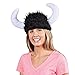 Deluxe Soft Fuzzy Furry Warrior Viking Helmet Hat Costume Accessory