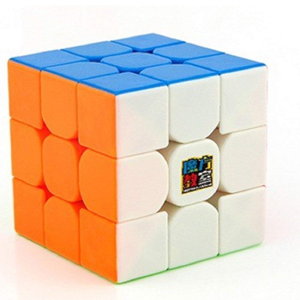 FunnyGoo Moyu Cubing Classroom Mofang jiaoshi MF3RS magic puzzle cubes 3x3x3 Smooth Puzzles Cubes for Professional Competitions and Novices (Multicolor Stickerless)