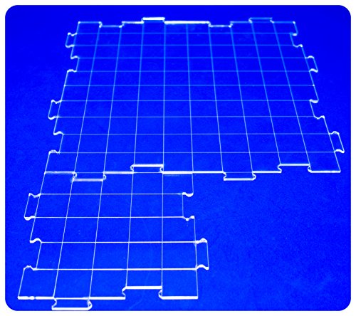 C4Labs Interchangeable Clear Acrylic Battle Tiles Great for D&D and RPG Games 5 Big Pack - Thumbnail 2
