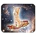 Hipster Bacon Cat in Nebula Galaxy Space Universe Rectangle Non-Slip Rubber Gaming Mouse Pad, Mouse Mat, Mousepad