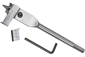 Expandable Flat Wood Drill Bits Set High Carbon Steel Adjustable Spades Cutter Fit for Efficient Boring 15-45mm/22-75mm