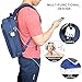 Laptop Backpack for Men&Women College,OSOCE Business Computer Backpack Daypack Casual School Bag Waterproof with USB Charging Cable,Fits Under 15.6 inch Laptop (Blue)