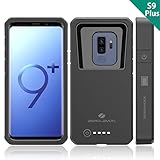 Charging Battery Case Compatible with the Galaxy S9 Plus, ZeroLemon ZeroShock 8000mAh Extended Battery with Full Edge Protection Rugged Charging Case for Samsung Galaxy S9 Plus - Black