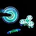 Stryker [TM] Crystal Clear LED Light Acrylic Hand Spinner Fidget EDC ADHD Stress Reducer Focus Anxiety Relief for Adults & Kids Glow in the Dark
