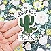 Don't Be A Prick Funny Cactus Vinyl Sticker