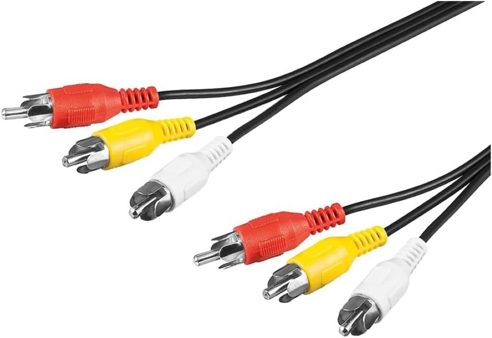 Goobay 50380 Composite Audio/Video Connector Cable, 3x RCA, 1.5 m Cable Length