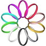Silicone Wedding Ring Women, LUNIQI Thin Affordable Stackable Durable Rubber Safe Band Love, Couple, Souvenir Outdoor Active Exercise Style
