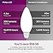 Philips LED Dimmable B11 Clear Candle Light Bulb