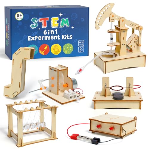 STEM Toys Age 8 9 10 11 12 13 14, Science Experiments for Kids, Science Kits for Kids, Wooden Engineering Kits, Electronics Kit for Kid, Activity Toys Gifts for 8 9 10 11 12 13 14 Year Old Boys