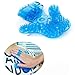Vani® Body Massage Glove Multi-functional Systemic Rubber Palm Shape Massager with 360 Degree 9PCS Steel Rolling Balls (Blue)