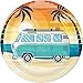 Surf Birthday Party Supplies, Serves 16, Sturdy Dinner Plates, Dessert Plates, Luncheon Napkins, Beverage Napkins, Plastic Table Cover, Retro Theme, Wildflower Party Planner
