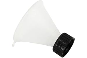 YunJove Turn on The Thread -Funnel -Filling Tool Kitchen Tool Funnel for Small Bottles, White