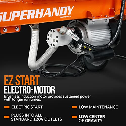 SuperHandy Log Splitter Portable Electric 14 Ton Rapid Auto Return
