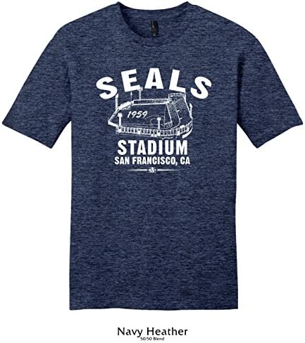 Throwbackmax 1959 Seals Stadium San Francisco Seals Baseball Tee Shirt