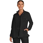 Healing Hands Quest Scrub Jacket for Women Zip Front 4 Pockets | Moisture-wicking Comfort, 360&deg; Stretch Fabric, Wrinkle-resistant, Flexible Fit, Machine Wash, Easy-care Design