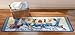 Collections Etc Extra Long Colorful Laundry Bubbles and Suds Floor Runner Rug