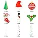 Ccfoud Christmas Hanging Swirl Decoration (Leaves, Christmas Stockings, Snowmen, Christmas Hats, Christmas Cards,Christmas Trees), Foil & Paper,30 pcs