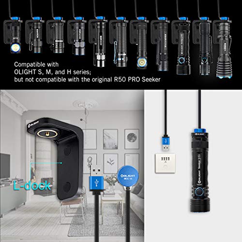 image for OLIGHT Seeker 2 Pro 3200 Lumens Three Cree XP-L HD CW LED Side Switch 