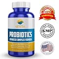 No.1 Probiotics Supplement - Advanced Complex Formula - Best Organic Foods For Women,Men - Money Refund - Ultra Blend for Skin - High Potency - Enteric Coated - Control Weight, Appetite, Digestive and Immune System, Restore Intestinal Health Now