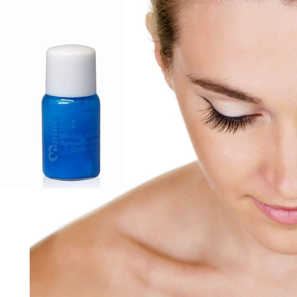 EYELASH PERM SETTING LOTION # 2 by MEI-CHA permanent makeup supplies eye lash perming curling lash extension professional salon supply 4.5ml