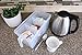 Refrigerator Organizer Container - Clear with Lid, Handle and 3 Smaller Bins - 2 Sets