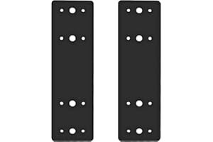 Andorm 2pcs 3x10 Straight Steel Flat Mending Plate with Holes, Truss Plate, Reinforcement Metal Mounting Plate, Joining Brack