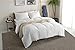 Red Nomad White Quilted Comforter Duvet Insert - Queen Size Duvet Insert with Corner Tabs - Plush Silicon Fiber Down Alternative Filling, Box Stitched Comforter