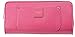 Isaac Mizrahi Womens Handbags Valerie Saffiano Leather Clutch Wallet Fuchsia Pink