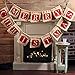 Binmer(TM) Hessian Burlap Merry Christmas Bunting Sign Rustic Wedding Party Banner Flag Indoor Outdoor Home Decor Gift