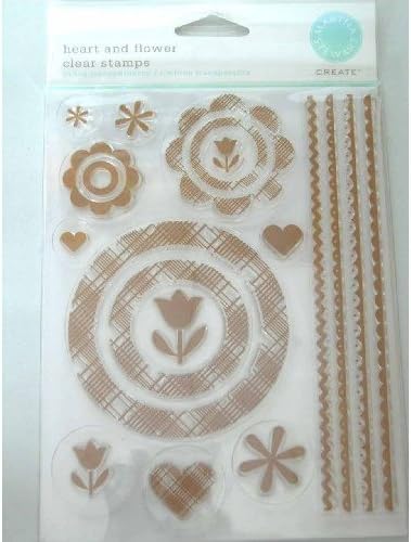 Martha Stewart Create Heart and Flower Clear Stamp