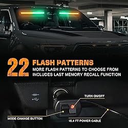 XRIDONSEN Emergency Dash Strobe Lights 144 LED