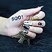 Halloween Nail Art Stickers Wraps Self Adhesive for Women Girls Kids, VIWIEU Holiday Nail Strips Designs 4 Sheets for Fake Nails, DIY Manicure Set Supplies for Costume Party