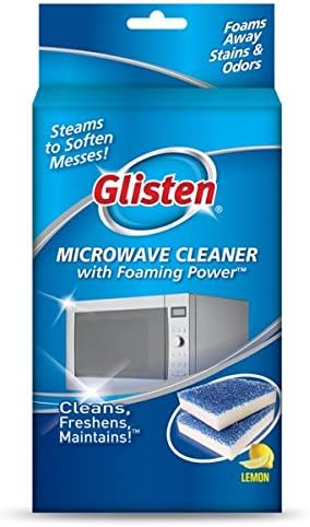 Glisten Microwave Cleaner with Foaming Power, Lemon Scent 2 Pack