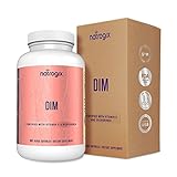 DIM Supplement 250mg Plus 3mg BioPerine & 100IU Vitamin E by Natrogix - Extra Strength 60 Veggie Capsules - Promotes Beneficial Estrogen Metabolism