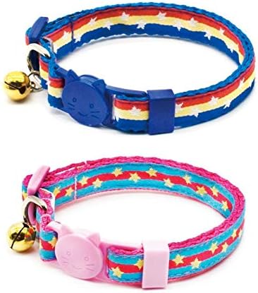 Fantasia Pet Breakaway CAT Collar - 2 PCS Bundle Pack